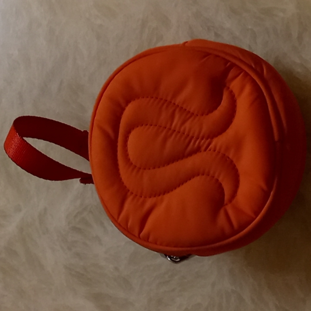 Lululemon orange coin purse